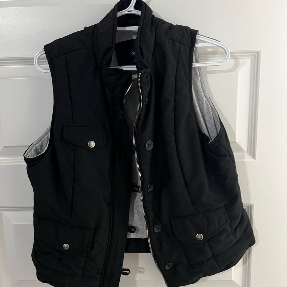 Croft & Barrow Black Puffer Vest